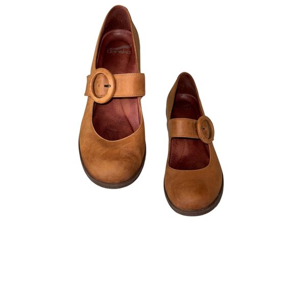 Dansko Brown Flats with Buckle - Picture 1 of 10